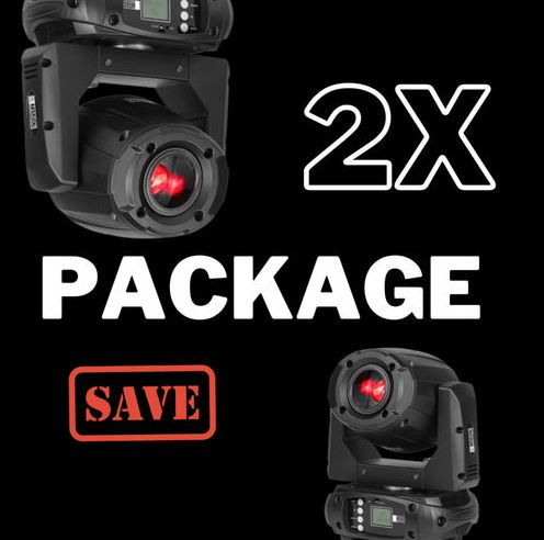 Hire 2 x Event and Party Lighting LM75 75W Moving Head Spot, hire Party Lights, near Mascot